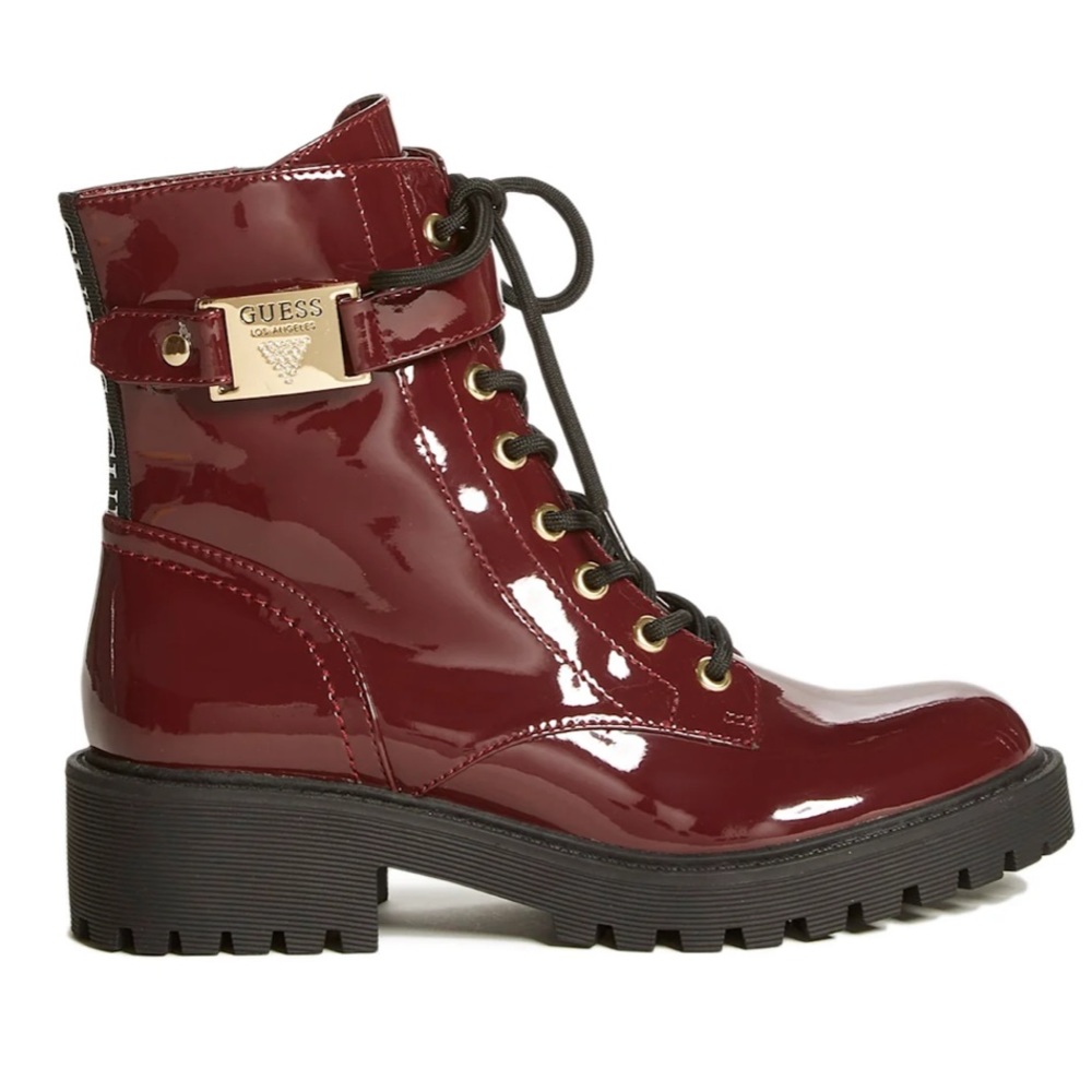 Guess Saisies Combat Boots Size 7.5 - Color Drext
